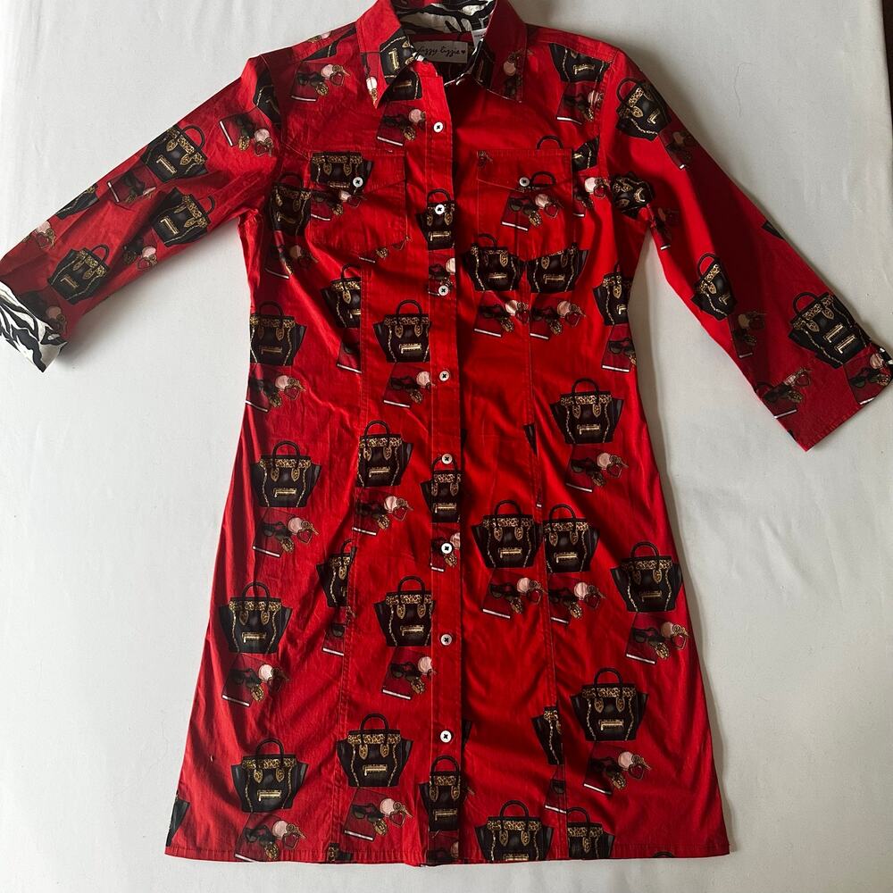 Dizzy Lizzy Cape Cod Handbag Dress SMALL